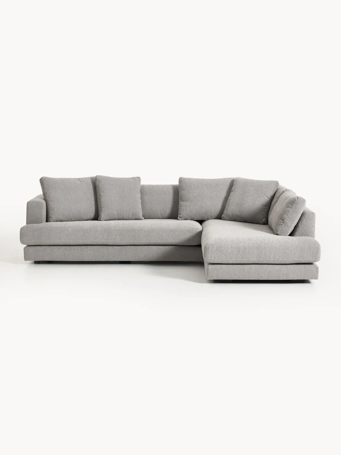 Discount Sofá rinconera en tejido bouclé Tribeca Sofás Rinconeras|Sofás