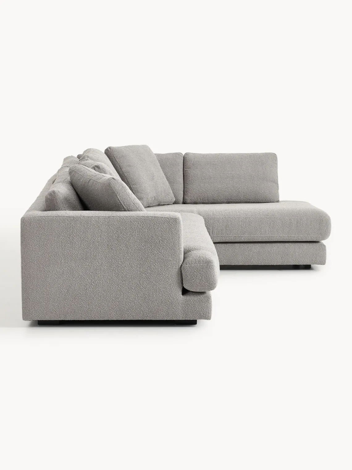 Discount Sofá rinconera en tejido bouclé Tribeca Sofás Rinconeras|Sofás