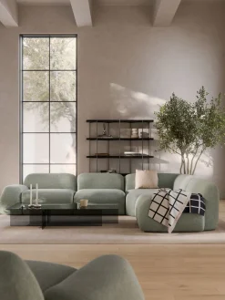 Online Sofá rinconera en tejido bouclé Wolke (4 plazas) Sofás Rinconeras|Sofás