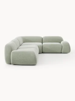 Online Sofá rinconera en tejido bouclé Wolke (4 plazas) Sofás Rinconeras|Sofás