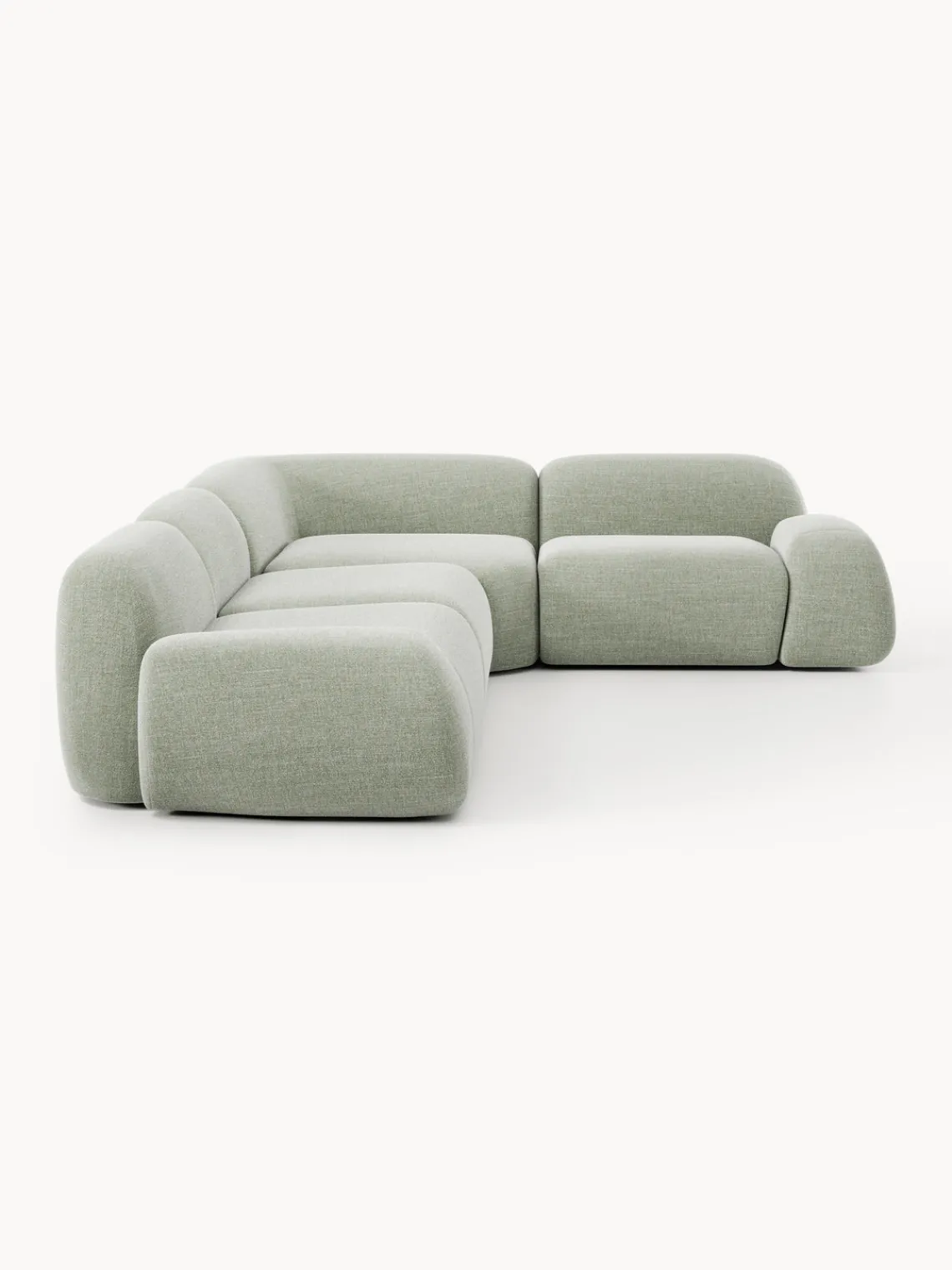 Online Sofá rinconera en tejido bouclé Wolke (4 plazas) Sofás Rinconeras|Sofás