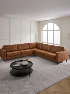 Best Sofá rinconera extra grande de cuero reciclado Hunter Sofás Rinconeras|Sofás