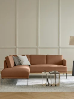 Sofás Rinconeras|Sofás>Westwing Collection Sofá rinconera Fluente Tejido grueso turrón