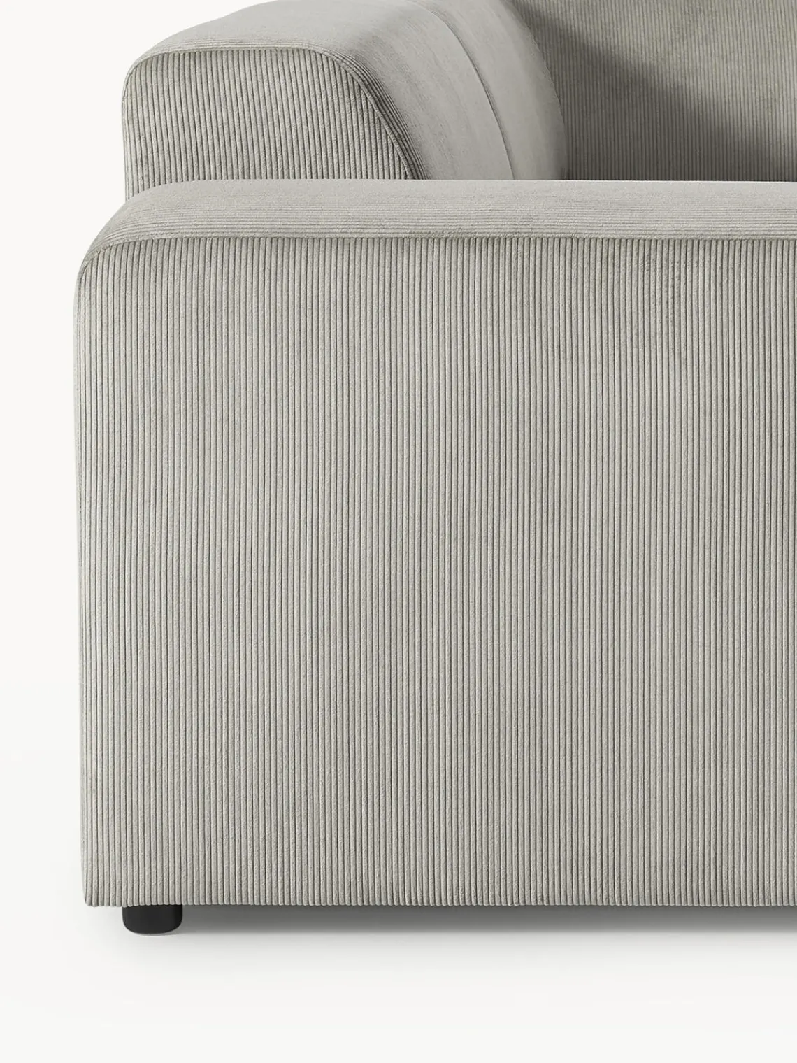 Sofás Rinconeras|Sofás>Westwing Collection Sofá rinconera grande de pana Melva (4 plazas) Pana gris