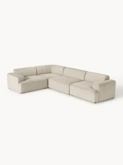 Sofás Rinconeras|Sofás>Westwing Collection Sofá rinconera grande de pana Melva (4 plazas) Pana beige claro
