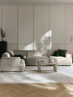 Sofás Rinconeras|Sofás>Westwing Collection Sofá rinconera grande de pana Melva (4 plazas) Pana beige claro