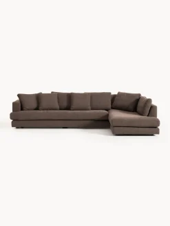 Clearance Sofá rinconera grande en tejido bouclé Tribeca Sofás Rinconeras|Sofás