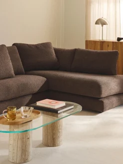 Clearance Sofá rinconera grande en tejido bouclé Tribeca Sofás Rinconeras|Sofás