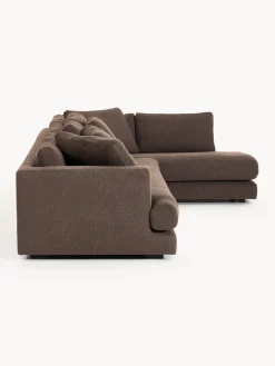 Clearance Sofá rinconera grande en tejido bouclé Tribeca Sofás Rinconeras|Sofás