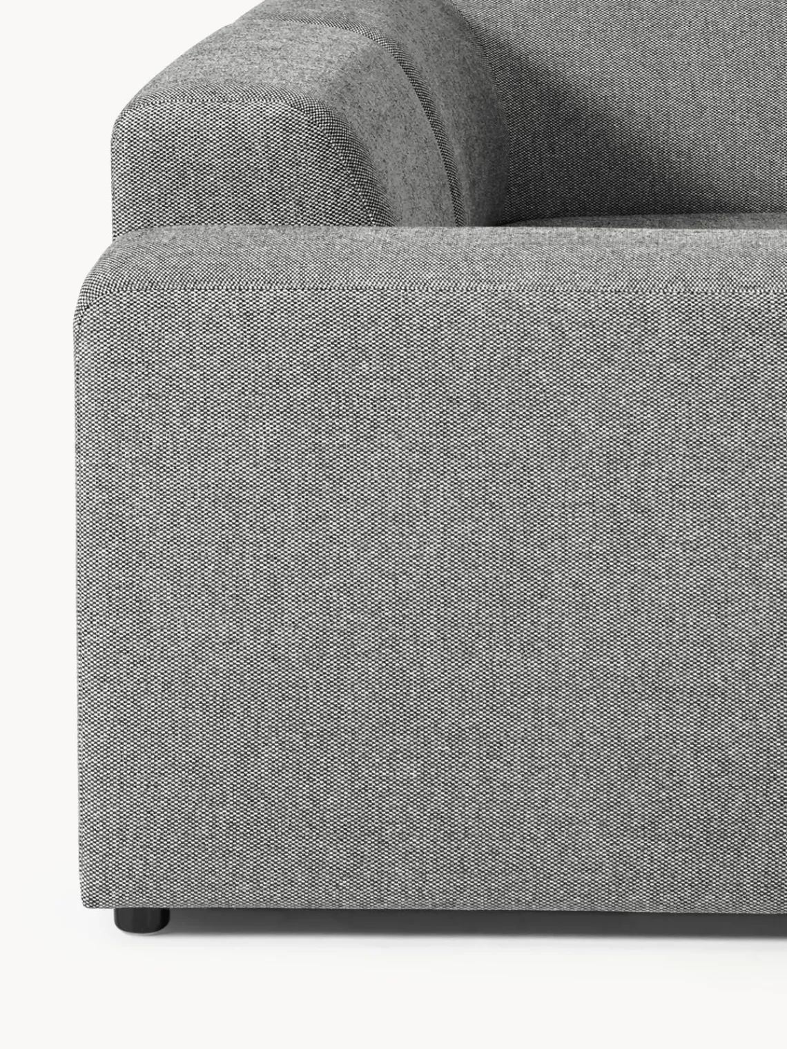 Sofás Rinconeras|Sofás>Westwing Collection Sofá rinconera grande Melva (4 plazas) Tejido grueso gris oscuro