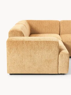 Sofás Rinconeras|Sofás></noscript>Westwing Collection Sofá rinconera grande Melva (4 plazas) Chenilla mostaza