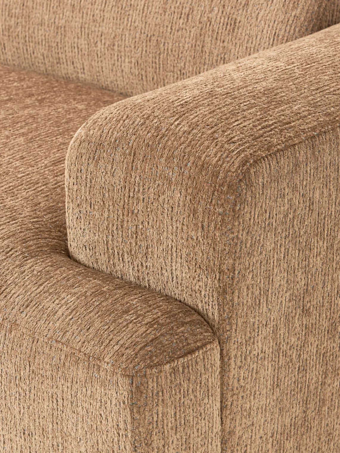 Sofás Rinconeras|Sofás>Westwing Collection Sofá rinconera grande Melva (4 plazas) Chenilla marrón