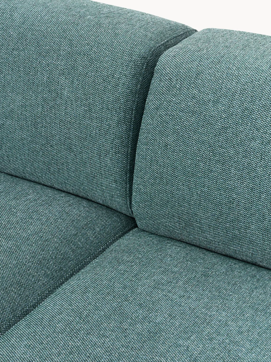 Sofás Rinconeras|Sofás>Westwing Collection Sofá rinconera grande Melva Tejido verde turquesa