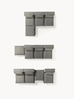 Outlet Sofá rinconera grande modular con reposapiés Felix Sofás Rinconeras|Sofás