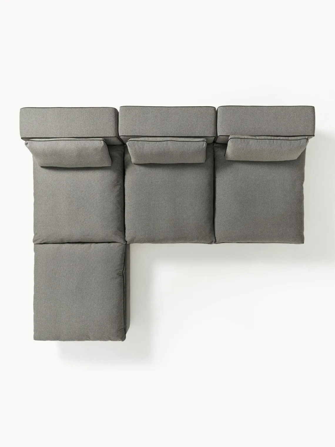 Outlet Sofá rinconera grande modular con reposapiés Felix Sofás Rinconeras|Sofás