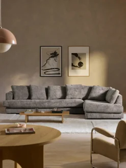 Sofás Rinconeras|Sofás>Westwing Collection Sofá rinconera grande Tribeca Chenilla taupe