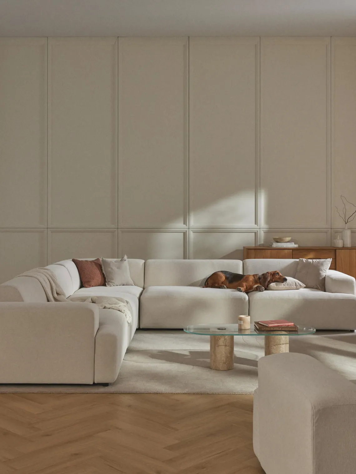 Sofá rinconera longue grande Melva Sofás Rinconeras|Sofás