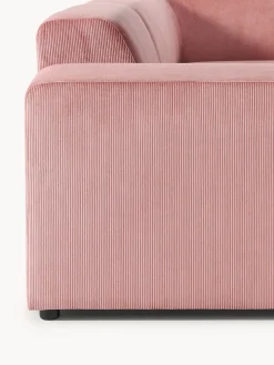 Sofás Rinconeras|Sofás></noscript>Westwing Collection Sofá rinconera longue grande de pana Melva Pana rosa palo