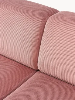 Sofás Rinconeras|Sofás></noscript>Westwing Collection Sofá rinconera longue grande de pana Melva Pana rosa palo