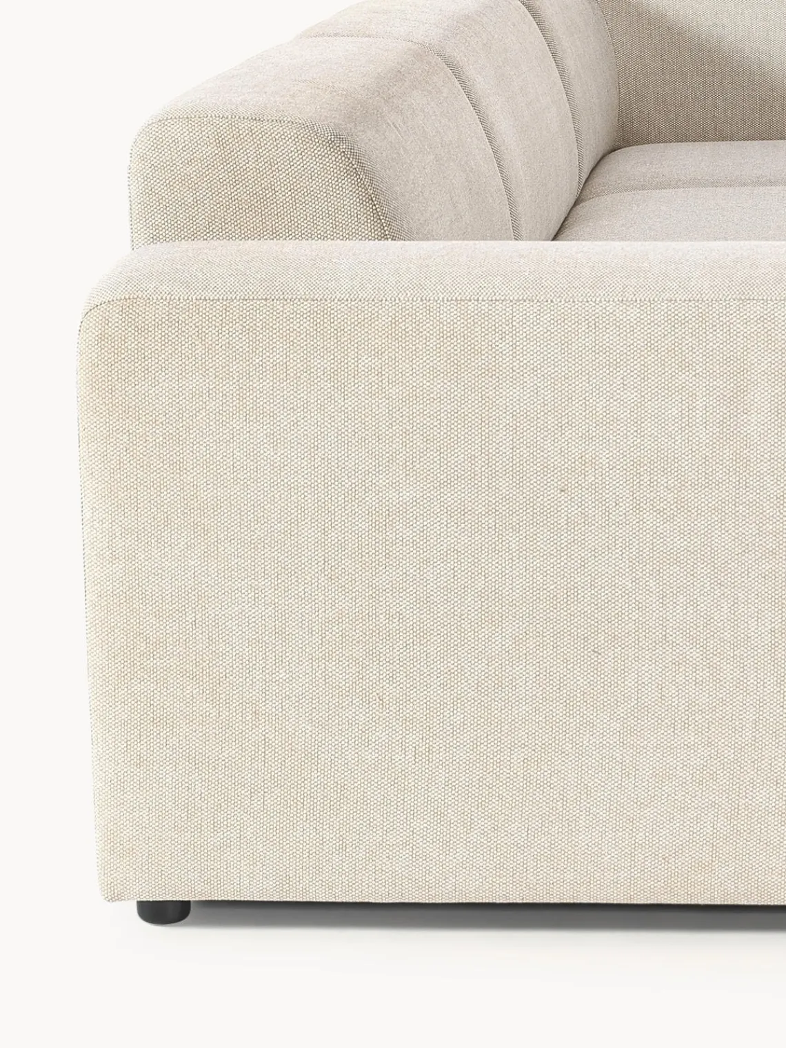 Sofás Rinconeras|Sofás>Westwing Collection Sofá rinconera longue grande Melva Tejido grueso beige claro