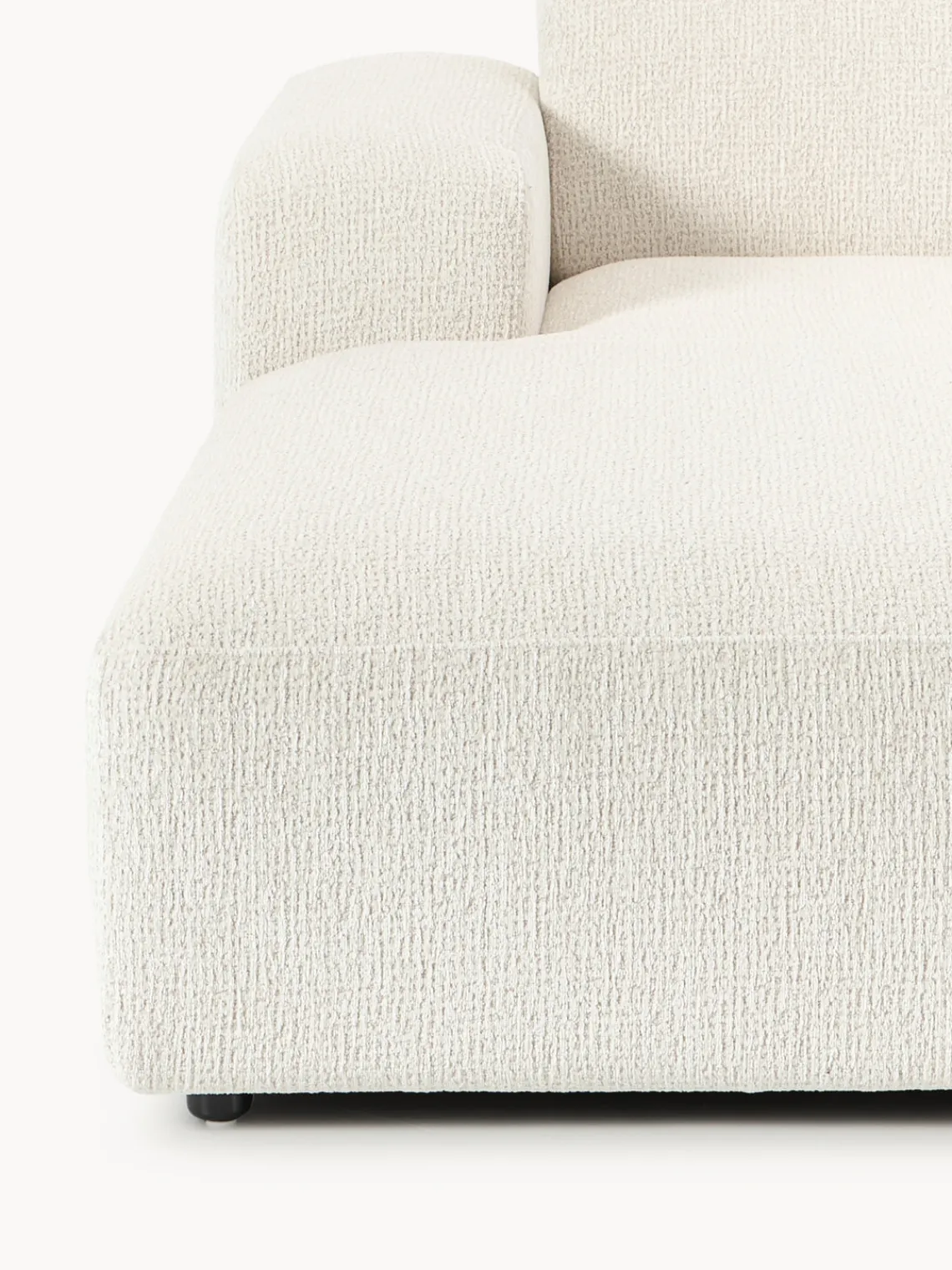 Sofás Rinconeras|Sofás>Westwing Collection Sofá rinconera Melva (4 plazas) Chenilla Off White