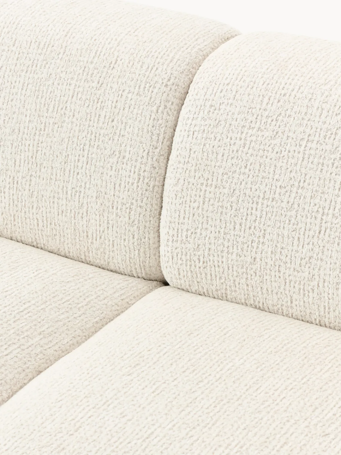 Sofás Rinconeras|Sofás>Westwing Collection Sofá rinconera Melva (4 plazas) Chenilla Off White