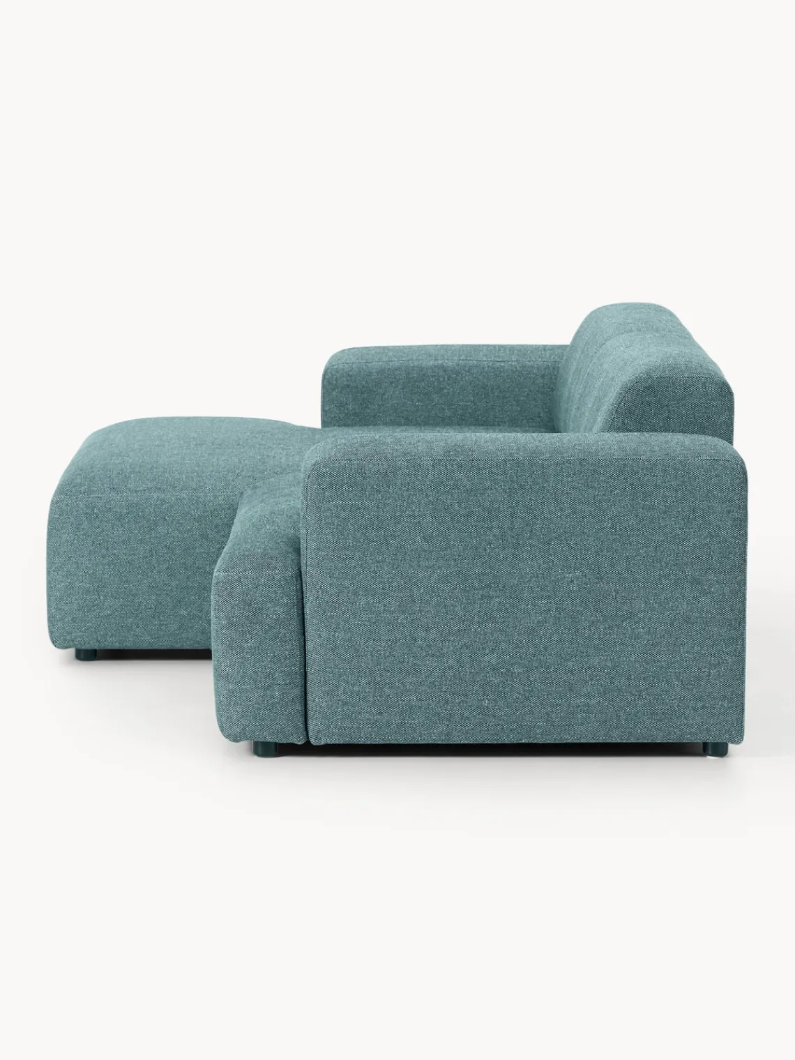 Sofás Rinconeras|Sofás>Westwing Collection Sofá rinconera Melva (3 plazas) Tejido verde turquesa