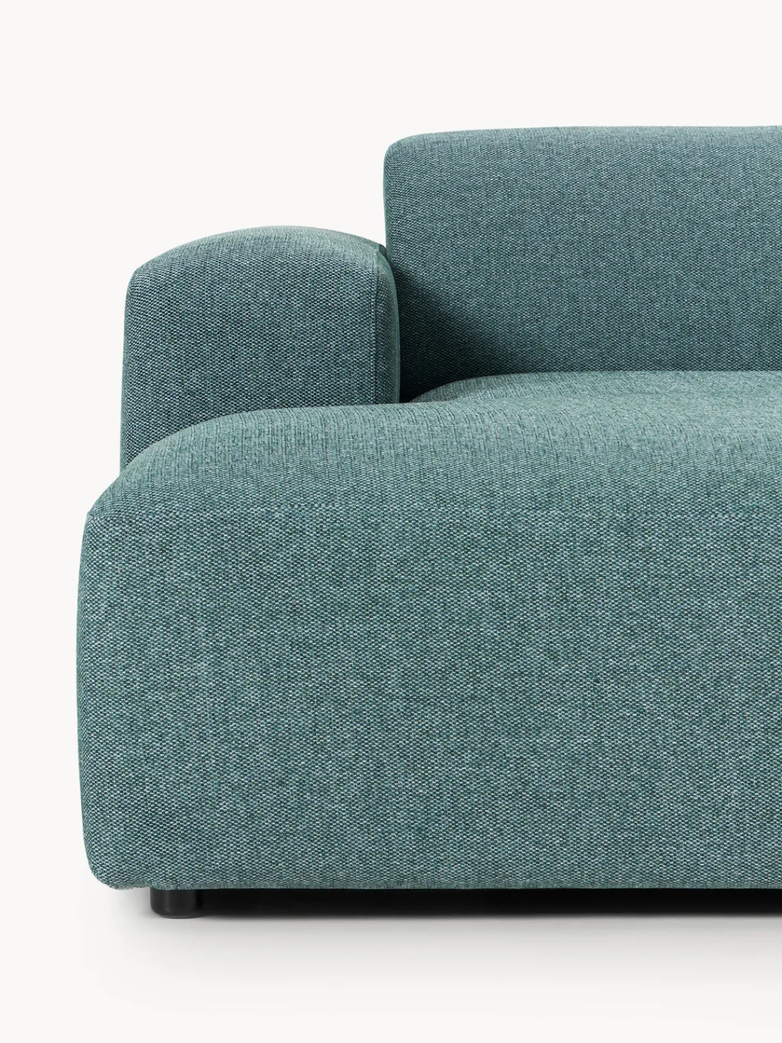 Sofás Rinconeras|Sofás>Westwing Collection Sofá rinconera Melva (3 plazas) Tejido verde turquesa