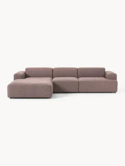 Sofás Rinconeras|Sofás>Westwing Collection Sofá rinconera Melva (4 plazas) Tejido rosa palo