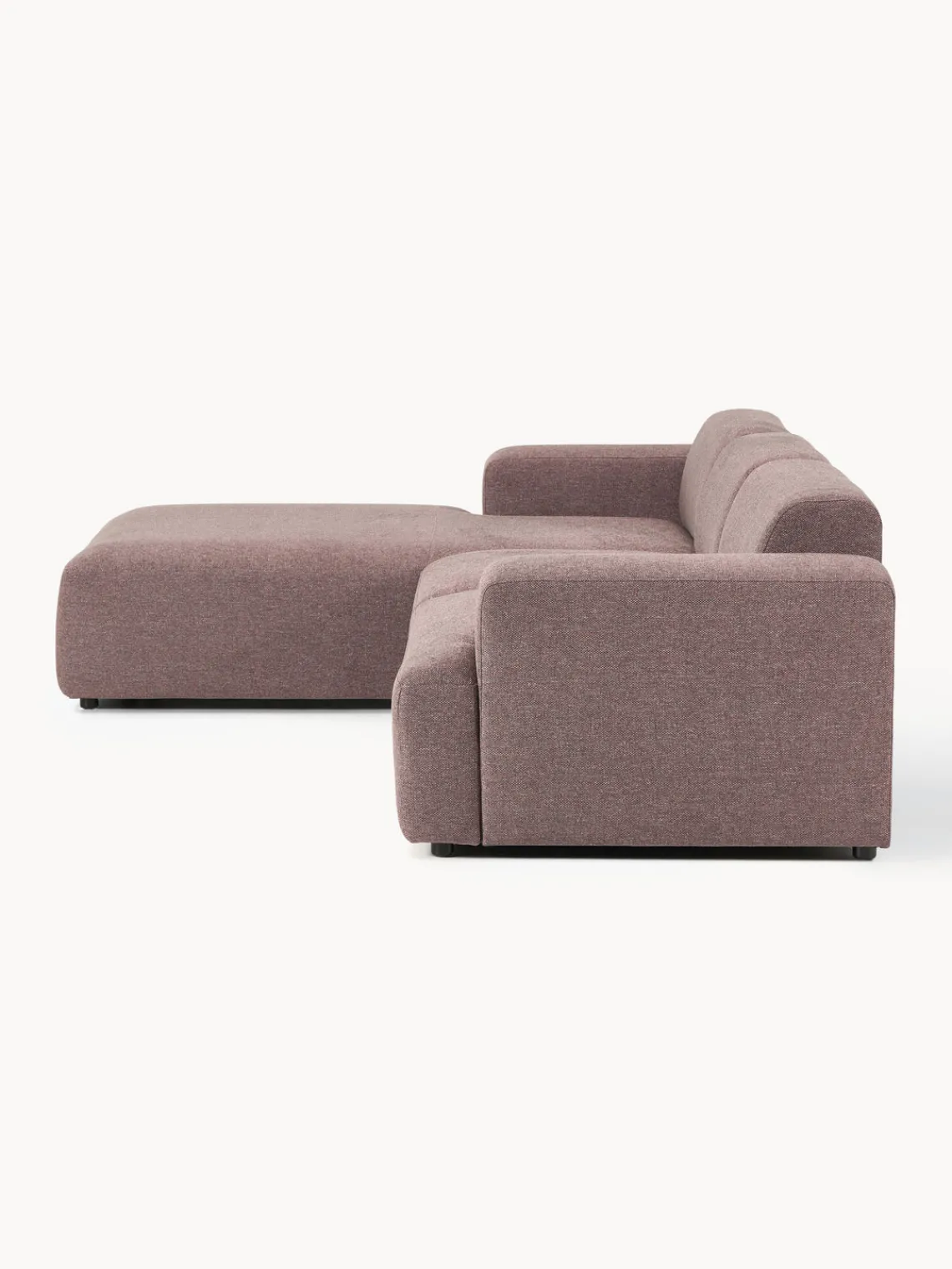 Sofás Rinconeras|Sofás>Westwing Collection Sofá rinconera Melva (4 plazas) Tejido rosa palo