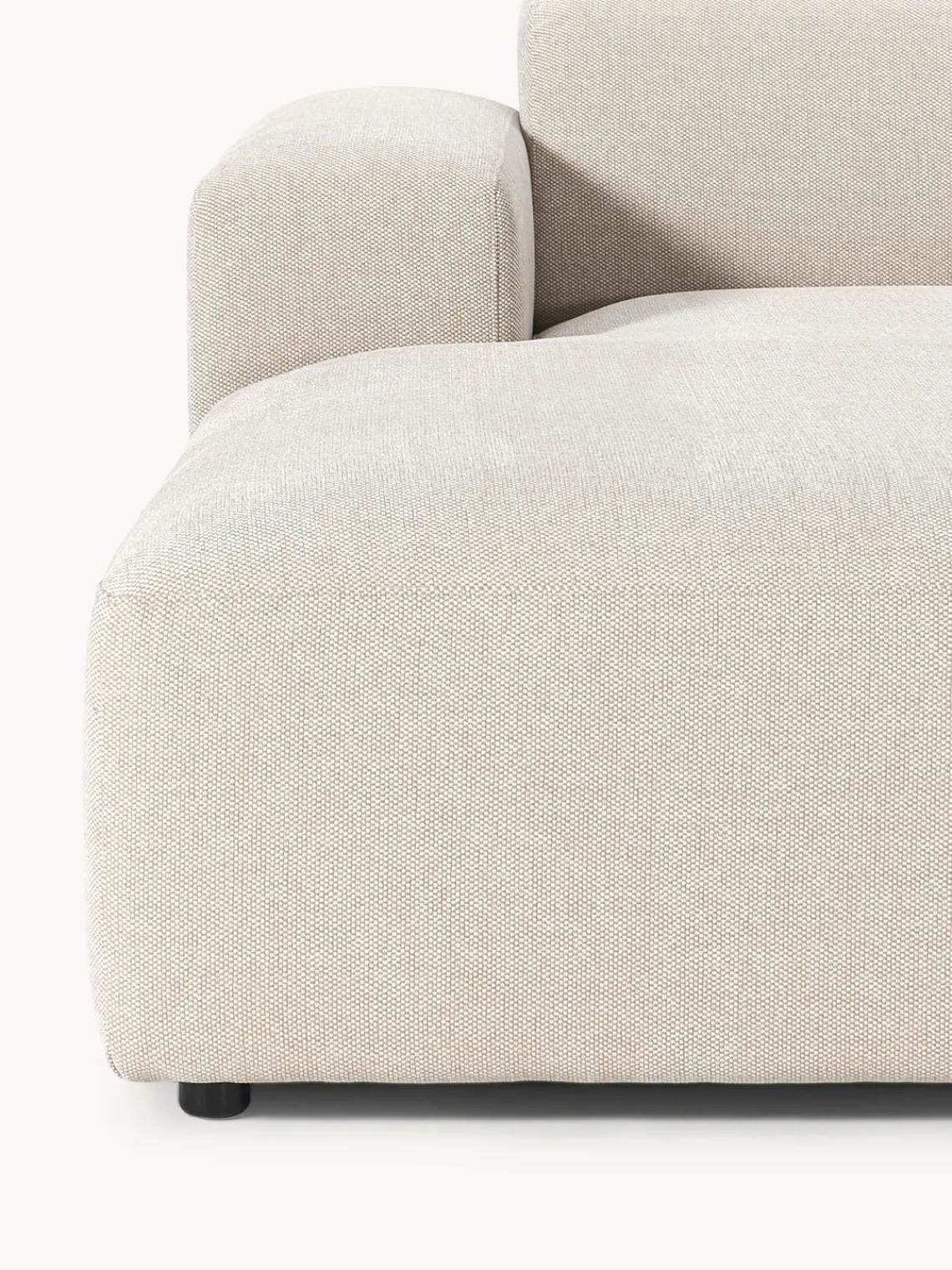 Sofás Rinconeras|Sofás>Westwing Collection Sofá rinconera Melva (4 plazas) Tejido grueso beige claro