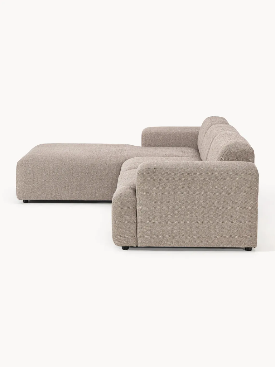 Sofás Rinconeras|Sofás>Westwing Collection Sofá rinconera Melva (4 plazas) Tejido grueso greige