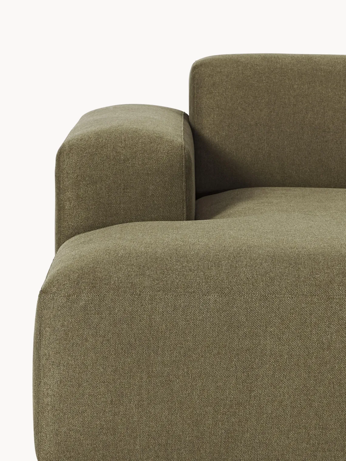 Sofás Rinconeras|Sofás>Westwing Collection Sofá rinconera Melva (4 plazas) Tejido verde oliva