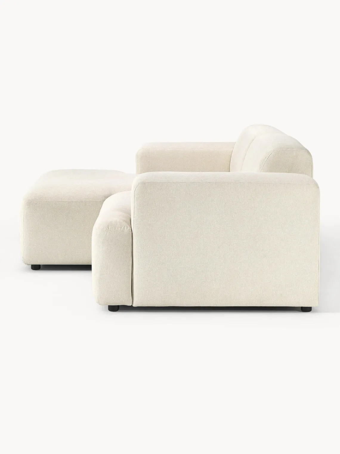 Sofás Rinconeras|Sofás>Westwing Collection Sofá rinconera Melva (3 plazas) Tejido blanco Off White