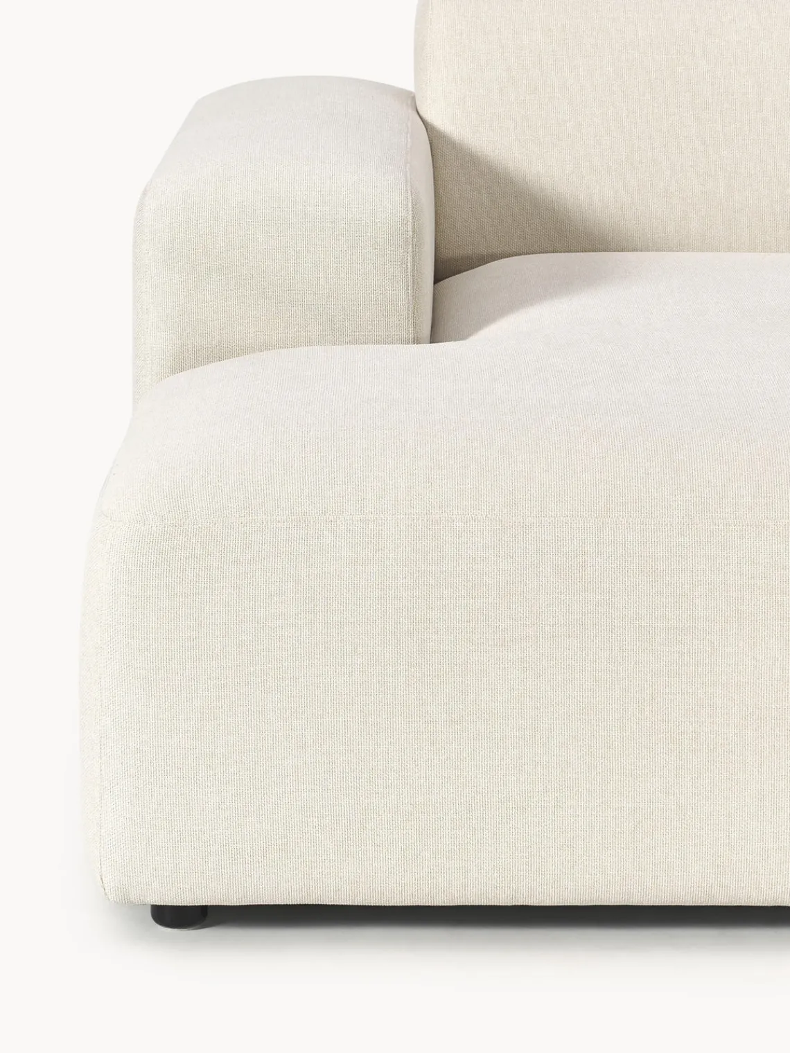 Sofás Rinconeras|Sofás>Westwing Collection Sofá rinconera Melva (3 plazas) Tejido blanco Off White