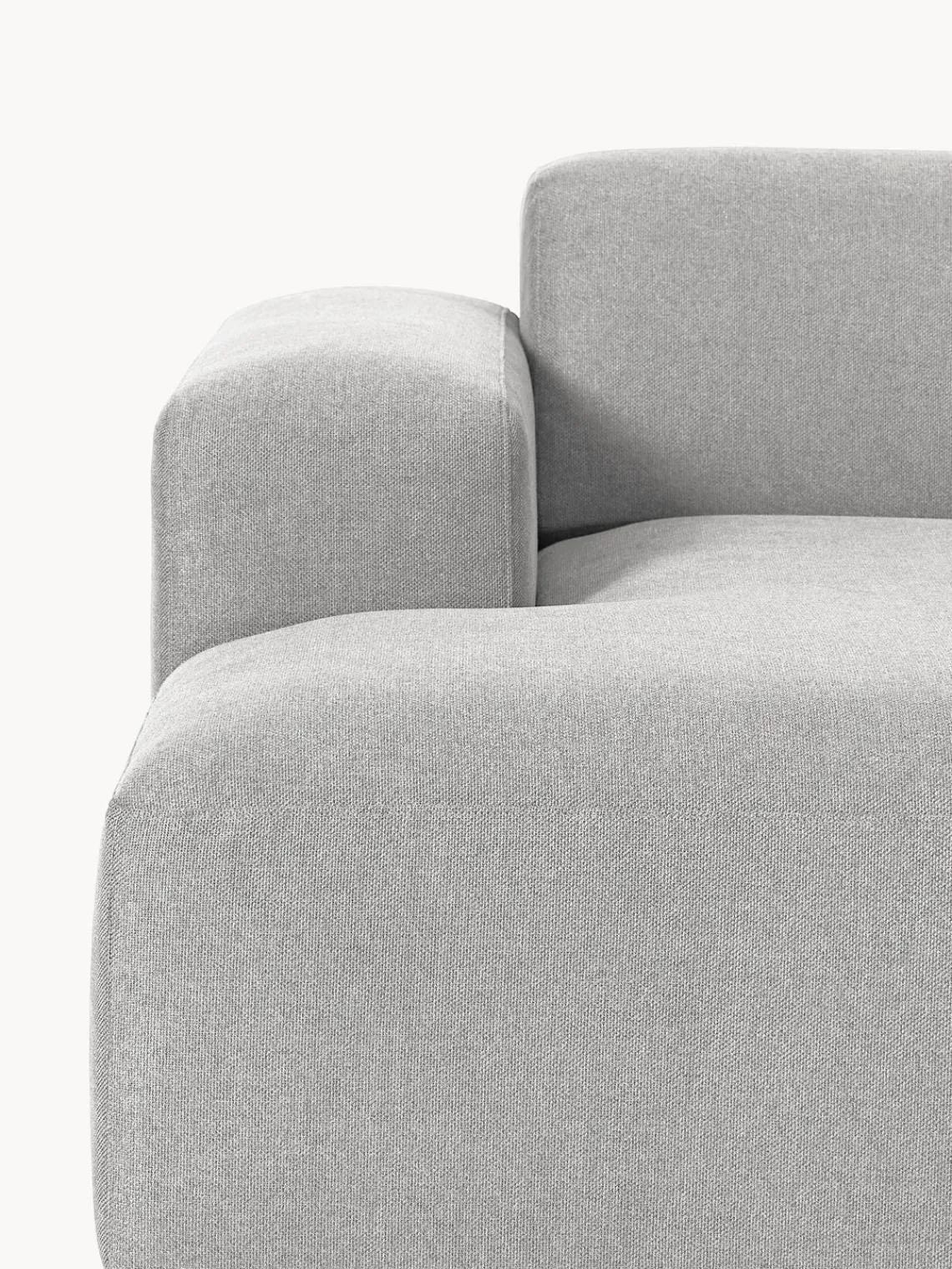 Sofás Rinconeras|Sofás>Westwing Collection Sofá rinconera Melva (4 plazas) Tejido gris claro