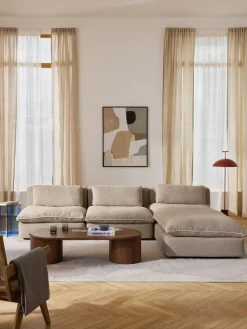 Outlet Sofá rinconera modular con reposapiés izquierdo/derecho Felix Sofás Rinconeras|Sofás