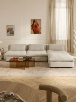 Sale Sofá rinconera modular con reposapiés izquierdo/derecho Felix Sofás Rinconeras|Sofás