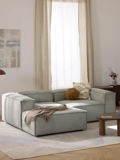 Hot Sofá rinconera modular de pana Lennon Sofás