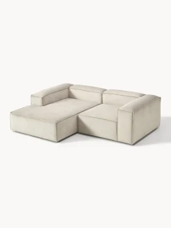 Sofás></noscript>Westwing Collection Sofá rinconera modular de pana Lennon Pana beige claro