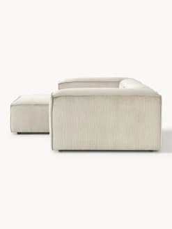Sofás></noscript>Westwing Collection Sofá rinconera modular de pana Lennon Pana beige claro