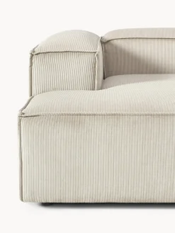 Sofás></noscript>Westwing Collection Sofá rinconera modular de pana Lennon Pana beige claro