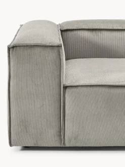 Sofá rinconera modular de pana con reposapiés izquierdo/derecho Lennon (4 plazas) Sofás 4 Plazas|Sofás