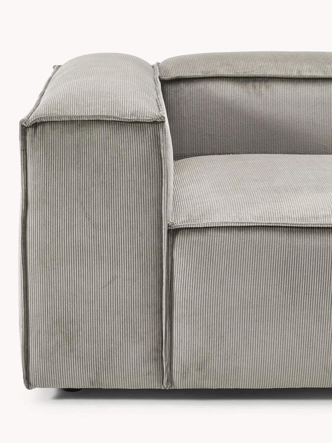 Sofá rinconera modular de pana con reposapiés izquierdo/derecho Lennon (4 plazas) Sofás 4 Plazas|Sofás