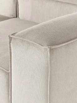 Sofás></noscript>Westwing Collection Sofá rinconera modular de pana Lennon Pana beige claro