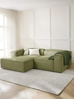 Best Sofá rinconera modular de pana Lennon Sofás