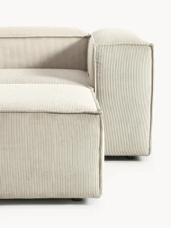 Outlet Sofá rinconera modular de pana con reposapiés izquierdo/derecho Lennon (4 plazas) Sofás 4 Plazas|Sofás