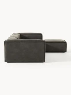 Hot Sofá rinconera modular de cuero reciclado con reposapiés izquierdo/derecho Lennon (4 plazas) Sofás 4 Plazas|Sofás