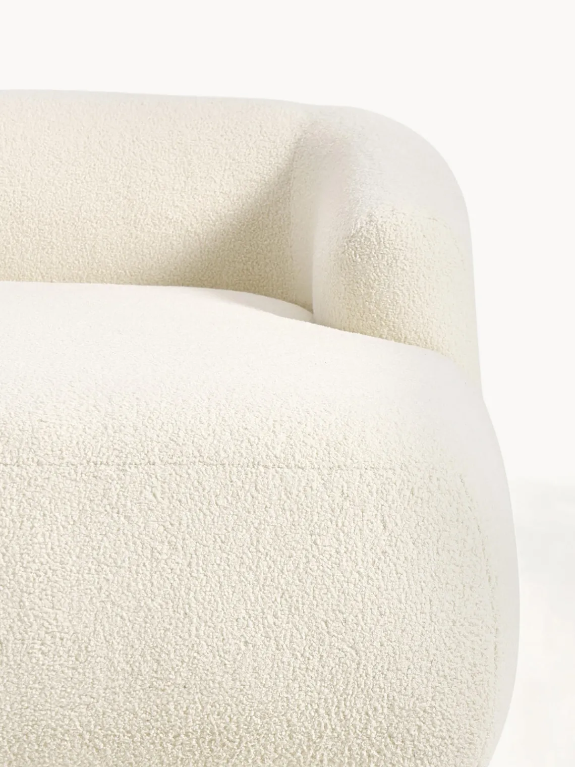 Sofás Rinconeras|Sofás>Westwing Collection Sofá rinconera modular de borreguillo Sofia (3 plazas) Borreguillo blanco Off White