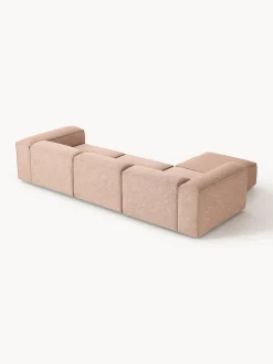 New Sofá rinconera modular de mezcla de lino con reposapiés izquierdo/derecho Lennon (4 plazas) Sofás 4 Plazas|Sofás